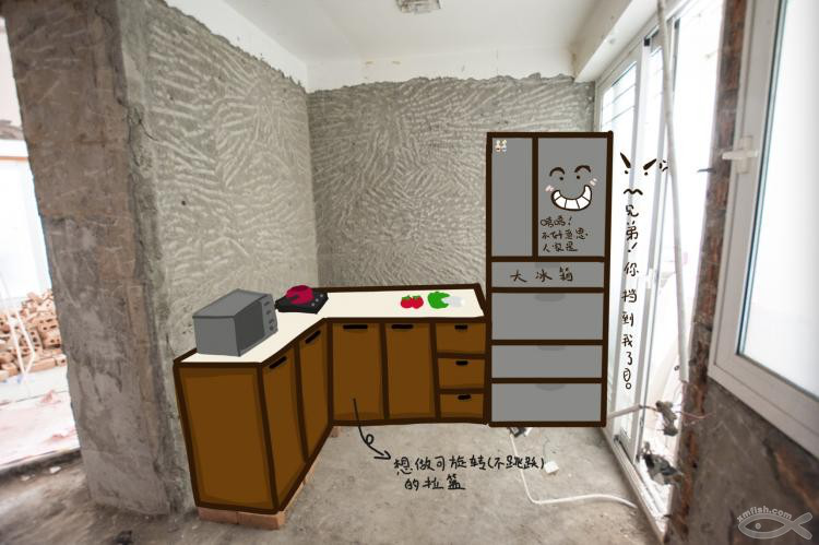 厨房冰箱如何摆法最合适?方案最终确定 厨房冰箱如何摆法最合适?方案最终确定