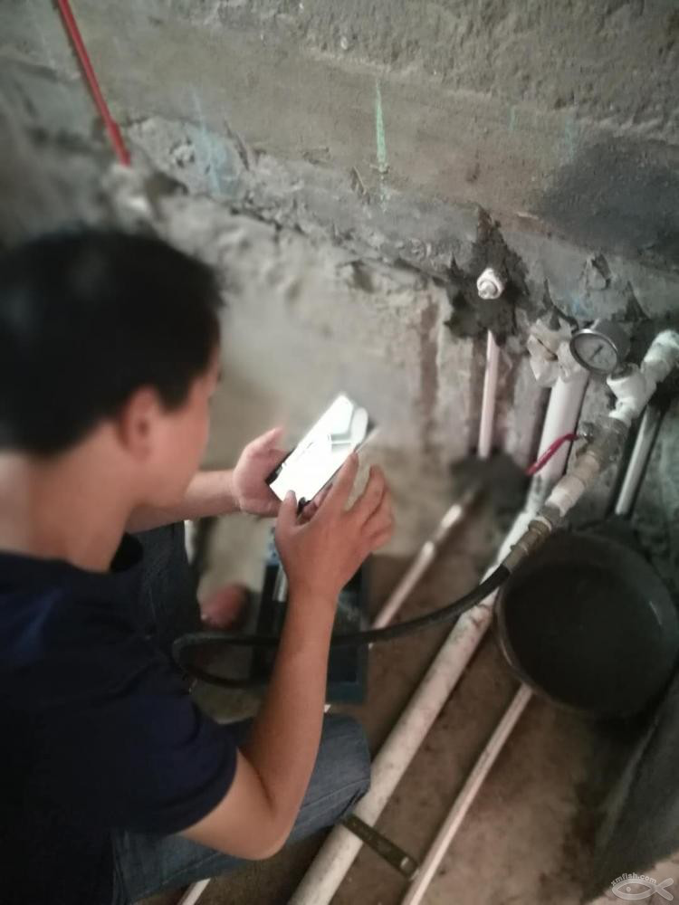 水管打压测试,顺利通过考核! 水管打压测试,顺利通过考核!