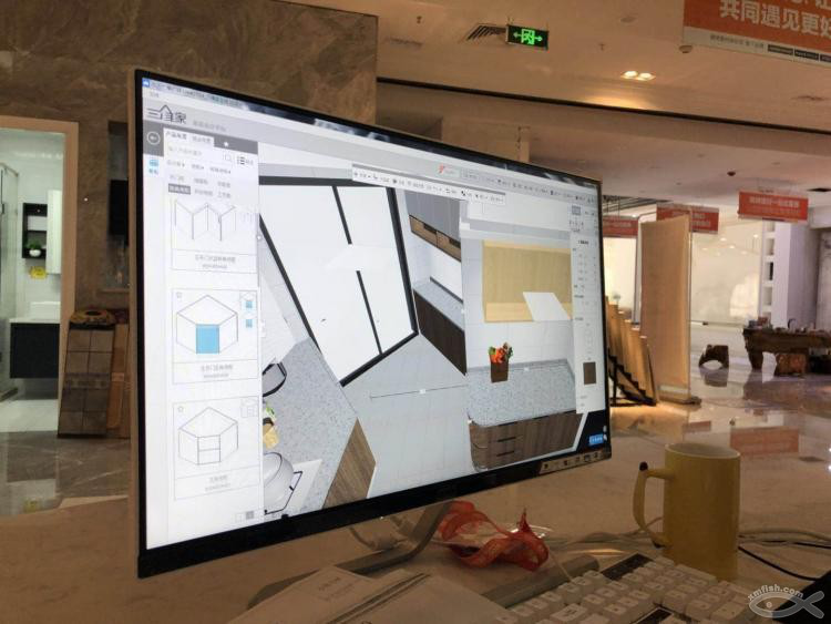 橱柜方案再次修改，大赞宜格空间三维效果图服务！